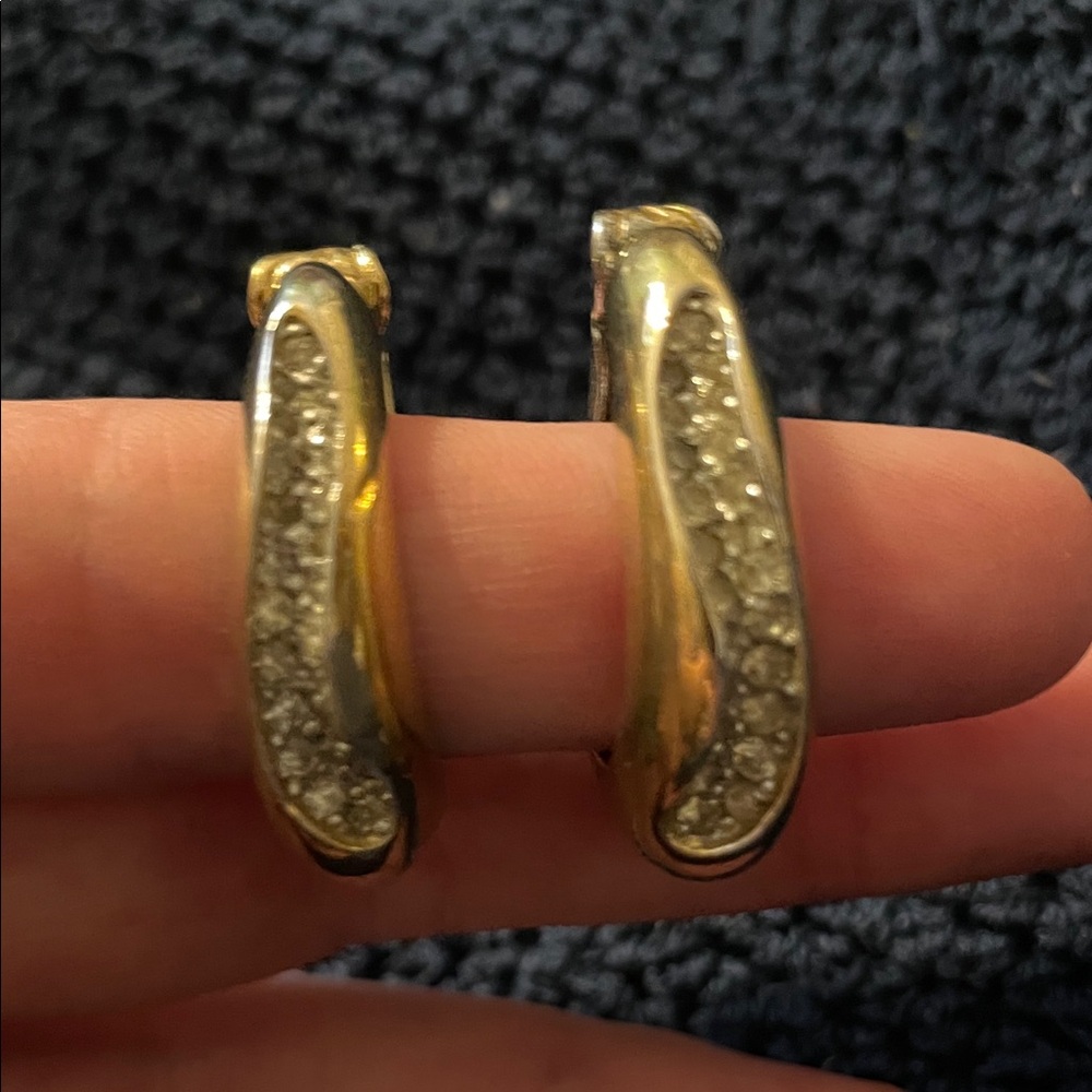 Vintage Panetta Clip on Earrings Signed